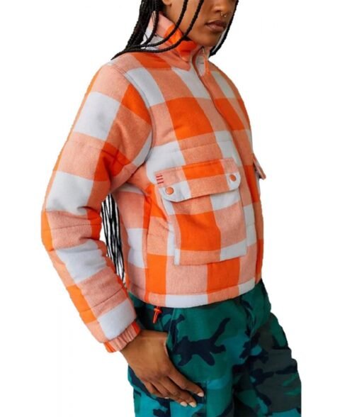 Hannaha Hall The Chi Season 5 Checkered Jacket - Image 5