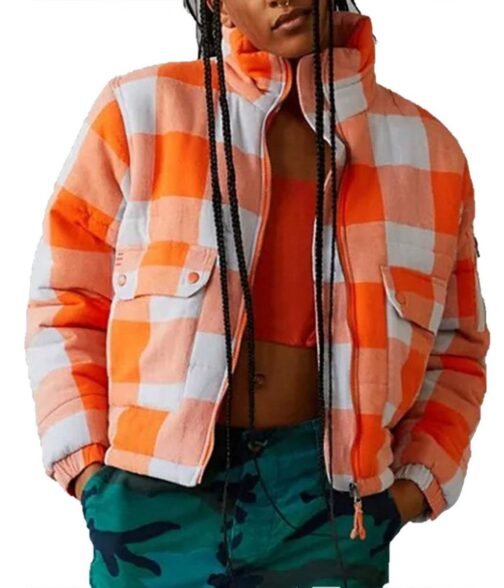 Hannaha Hall The Chi Season 5 Checkered Jacket