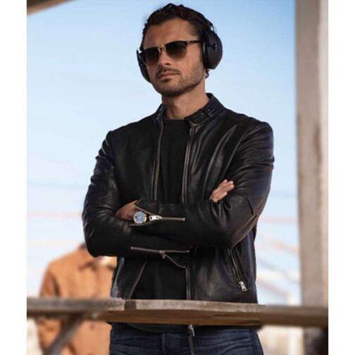 Adan Canto The Cleaning Lady Leather Jacket - Image 8