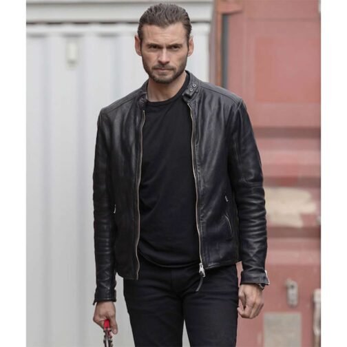 Adan Canto The Cleaning Lady Leather Jacket - Image 2