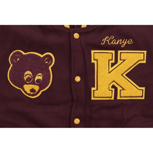 Kanye West The College Dropout Letterman Jacket - Image 3