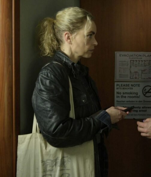 Nina Hoss The Contractor Leather Jacket