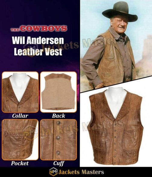 John Wayne The Cowboys Vest - Image 10