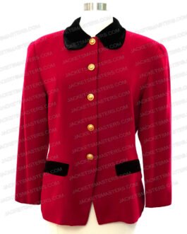 Elizabeth Debicki The Crown Season 5 Red Coat