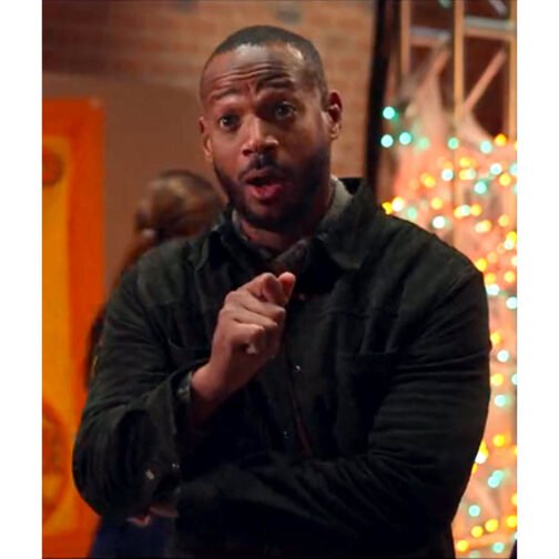 Marlon Wayans The Curse of Bridge Hollow Suede Leather Jacket - Image 5