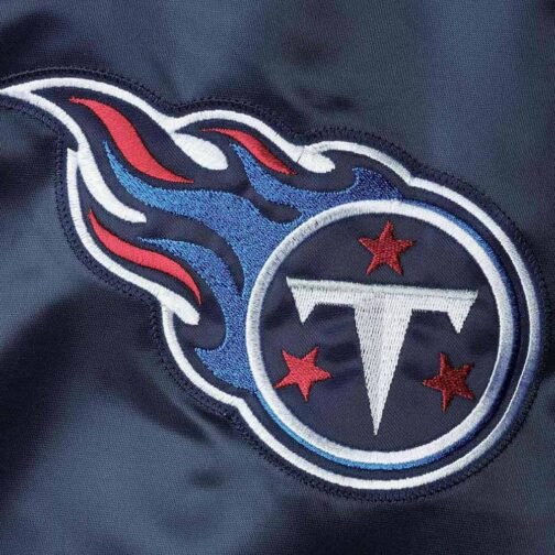 The Diamond Tennessee Titans Satin Navy Jacket - Image 4