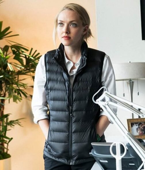The Dropout Amanda Seyfried Down Black Vest - Image 2