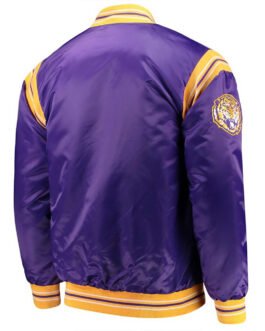 LSU Tigers The Enforcer Purple Satin Jacket