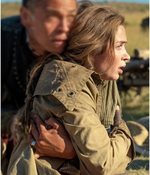 The English Emily Blunt Beige Coat - Image 2