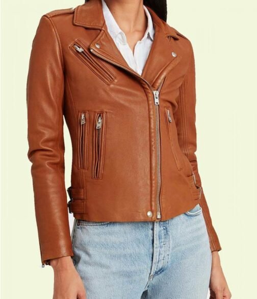 Liza Lapira The Equalizer Season 02 Brown Jacket - Image 2