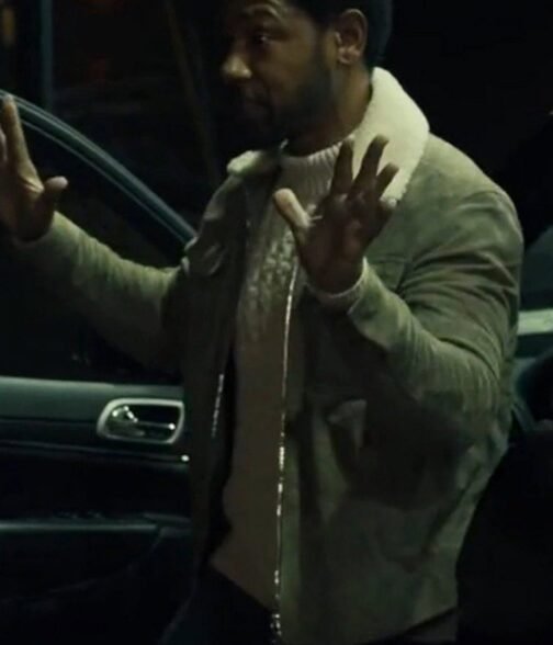 The Equalizer Season 02 Tory Kittles Suede Grey Jacket - Image 2