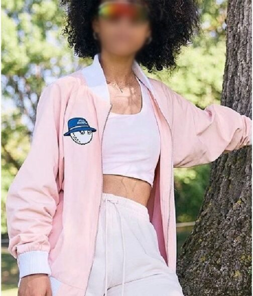 The Evian Championship Golf Bomber Pink Jacket - Image 4