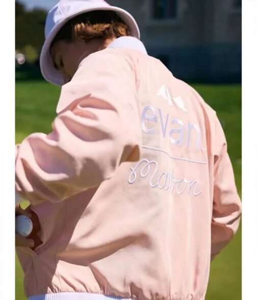 The Evian Championship Golf Bomber Pink Jacket - Image 7