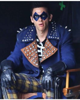 The Flash Season 5 Axel Walker Blue Wool Coat