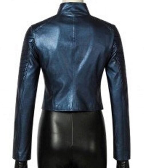 Iris West Allen The Flash Speedster Leather Jacket - Image 3
