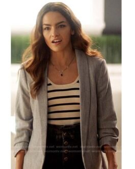 The Flash Season 08 Allegra Garcia Gray Blazer