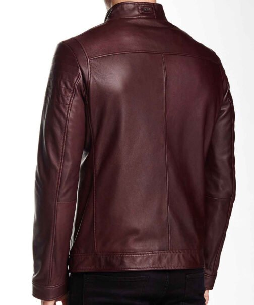 The Flash Stephen Amell Maroon Leather Jacket - Image 3