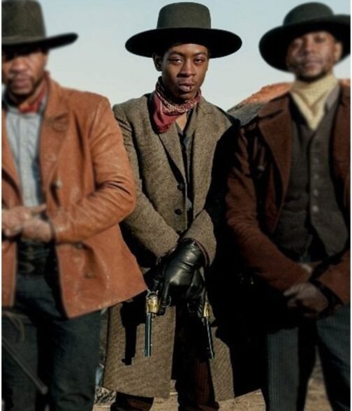 The Harder They Fall RJ Cyler Gray Wool Coat - Image 2