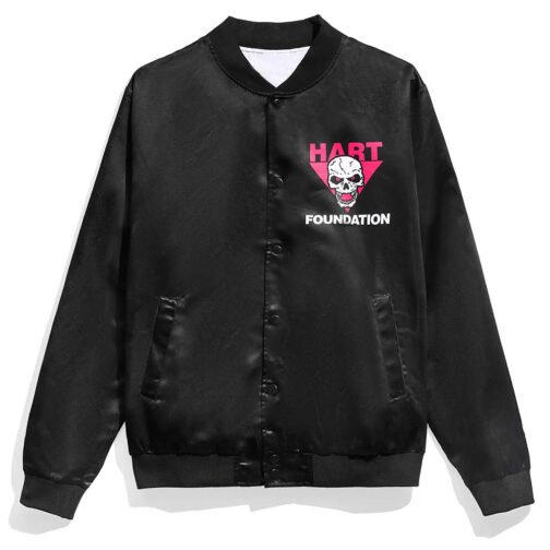 The Hart Foundation Bret Hart Bomber Jacket - Image 3