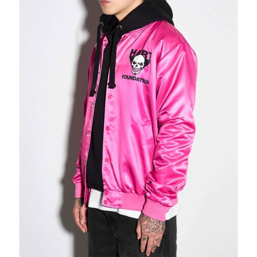 The Hart Foundation Bret Hart Bomber Jacket - Image 7