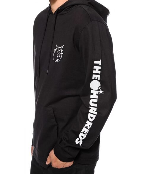Bomb The Hundreds Bearer Black Fleece Hoodie - Image 3