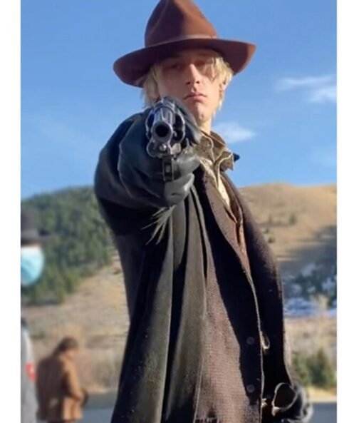 The Last Son Machine Gun Kelly Black Suede Coat - Image 2
