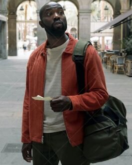 Paapa Essiedu The Lazarus Project Cotton Orange Jacket