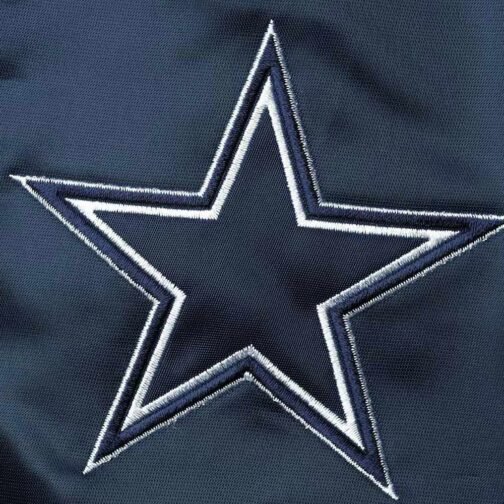 Dallas Cowboys The Leader Varsity Satin Jacket - Image 4