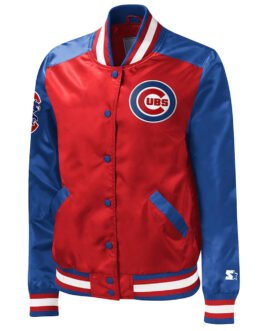 Chicago Cubs The Legend Red/Blue Varsity Satin Jacket