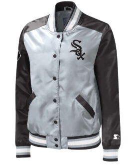 Chicago White Sox The Legend Silver/Black Satin Jacket