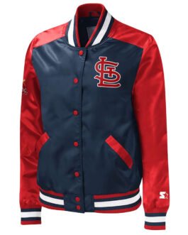St. Louis Cardinals The Legend Navy/Red Satin Jacket