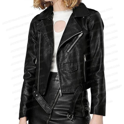 Christina Ricci The Matrix 4 Biker Leather Jacket