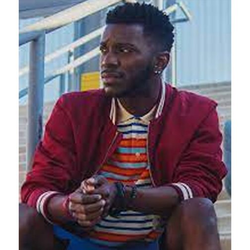 The Mayor Bernard David Jones Red Bomber Jacket - Image 2