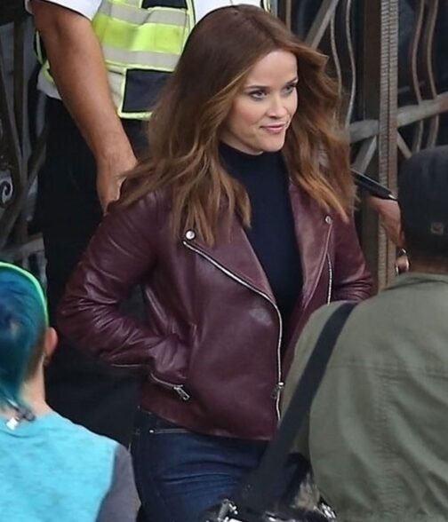 The Morning Show Reese Witherspoon Biker Jacket - Image 8