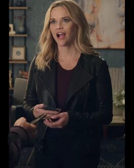 The Morning Show Reese Witherspoon Collarless Leather Jacket