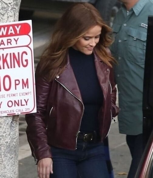 The Morning Show Reese Witherspoon Biker Jacket - Image 10