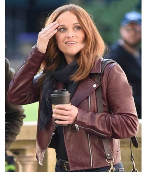 The Morning Show Reese Witherspoon Biker Jacket - Image 5