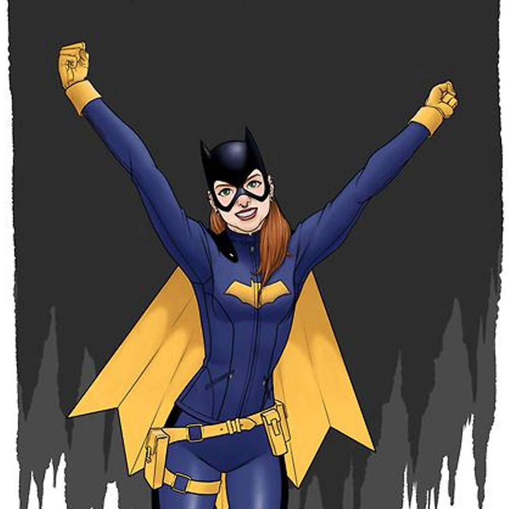 Batgirl Blue Leather Jacket - Image 8