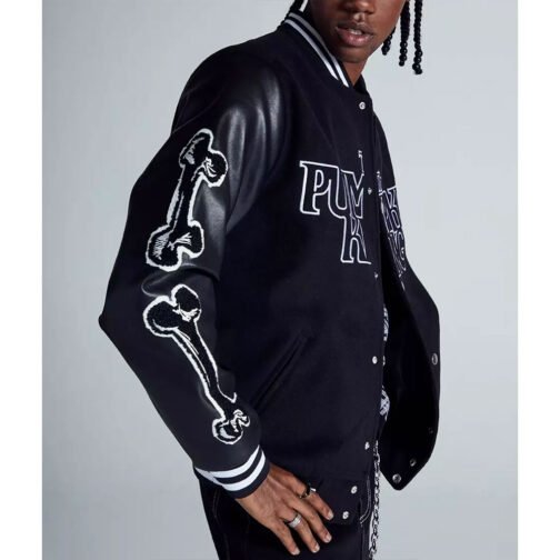 The Nightmare Before Christmas Jack Varsity Jacket - Image 3