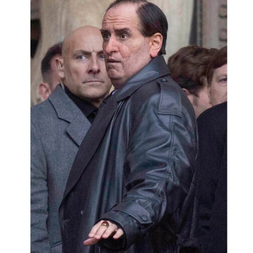 The Penguin Oz Cobb Leather Coat - Image 7