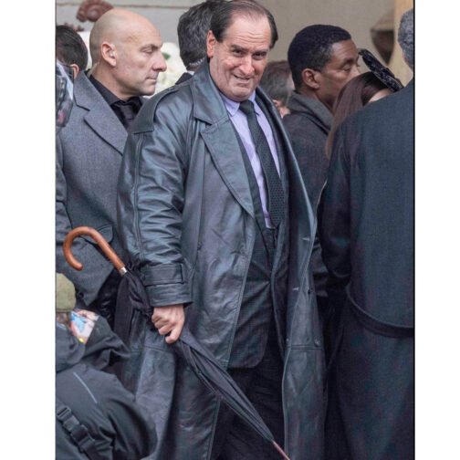 The Penguin Oz Cobb Leather Coat - Image 4