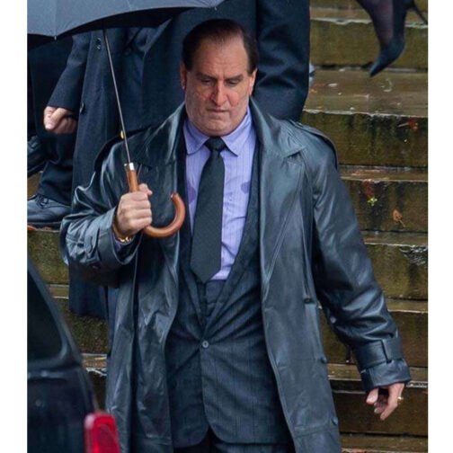 The Penguin Oz Cobb Leather Coat - Image 5