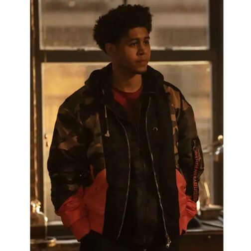 The Penguin Rhenzy Feliz Camo Bomber Jacket - Image 5
