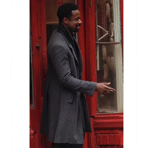 Gary Carr The Peripheral Gray Wool Coat - Image 9