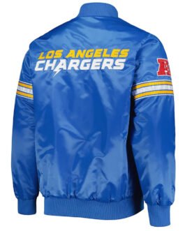 The Pick and Roll LA Chargers Satin Powder Blue Jacket