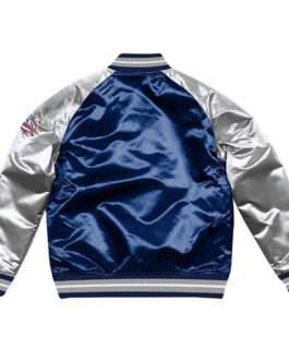 The Pick and Roll New England Patriots Navy Blue Satin Jacket