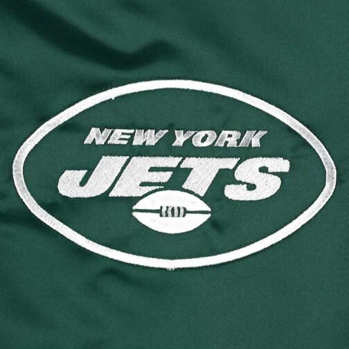 The Pick and Roll New York Jets Green Satin Jacket - Image 4