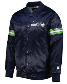 Navy Seattle Seahawks The Pick and Roll Jacket