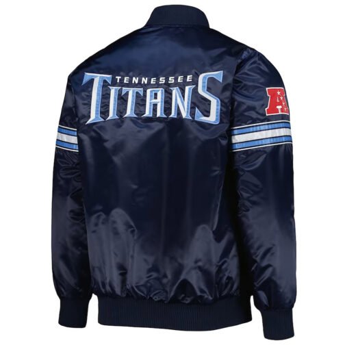 Navy The Pick and Roll Tennessee Titans Jacket - Image 2