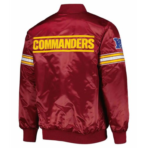 The Pick and Roll Washington Commanders Satin Jacket - Image 2